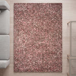 Pink & Brown Blend Shaggy Rug - Enjoy