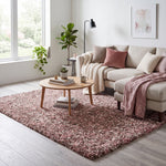 Pink & Brown Blend Shaggy Rug - Enjoy