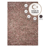 Enjoy Rose Pink Mottled Shaggy Rug, Thick 40mm Pile, Non-Shedding Polypropylene, Hessian Backed, Multiple Sizes