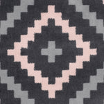 Texas Pink and Grey Geometric Tile Stair Runner, Hessian Backed Hallway Runner, 60cm Wide, 9mm Low Pile, Custom Lengths