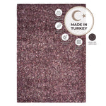 Enjoy Pink Mottled Shaggy Rug, Thick 40mm Pile, Non-Shedding Polypropylene, Hessian Backed, Multiple Sizes