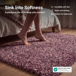 Enjoy Pink Mottled Shaggy Rug, Thick 40mm Pile, Non-Shedding Polypropylene, Hessian Backed, Multiple Sizes