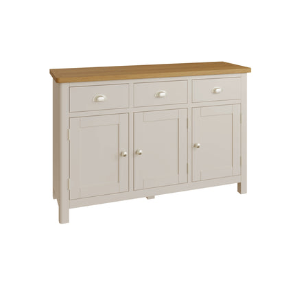 Maya Dove Grey Oak 3 Door Sideboard