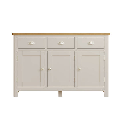 Maya Dove Grey Oak 3 Door Sideboard