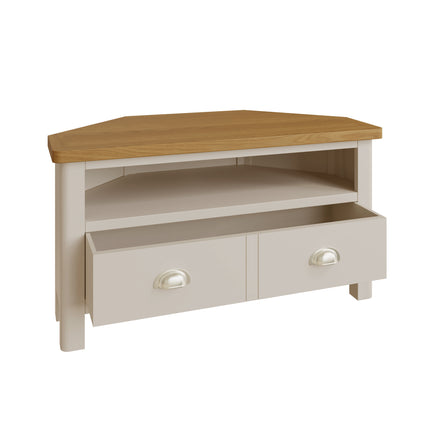 Maya Dove Grey Corner TV Unit