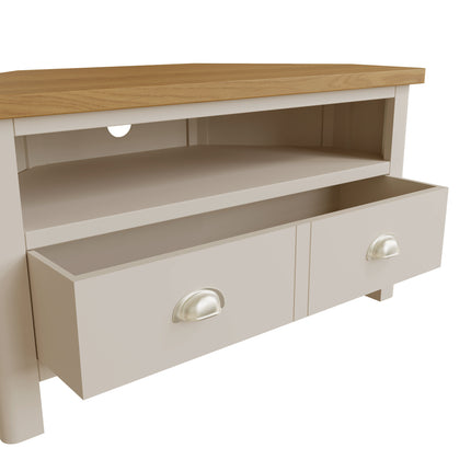 Maya Dove Grey Corner TV Unit