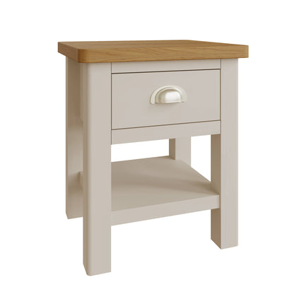 Maya Dove Grey Oak Lamp Table