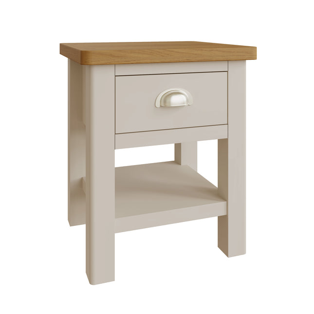 Maya Dove Grey Oak Lamp Table