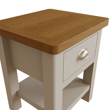 Maya Dove Grey Oak Lamp Table