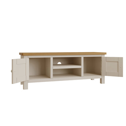 Maya Dove Grey Oak Large TV Unit