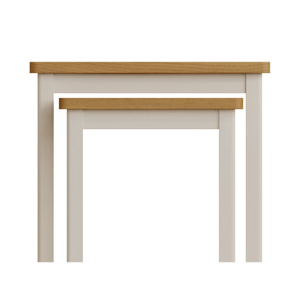 Maya Dove Grey Oak Nest Of 2 Tables