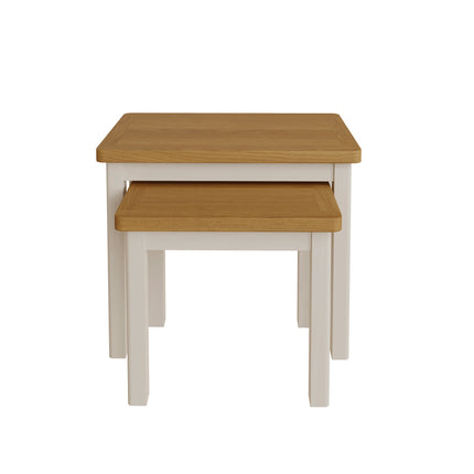 Maya Dove Grey Oak Nest Of 2 Tables