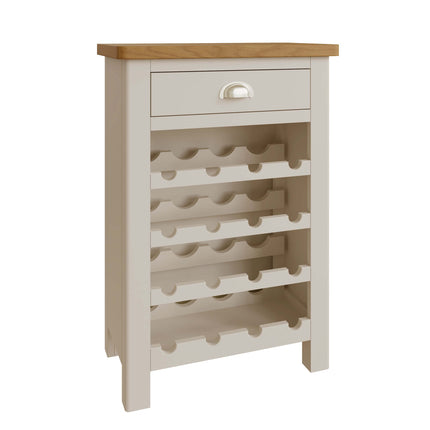 Maya Dove Grey Oak Wine Cabinet