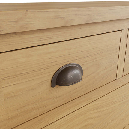 Clara Rustic Oak 2 Over 3 Chest of Drawers