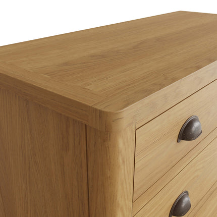 Clara Rustic Oak 2 Over 3 Chest of Drawers