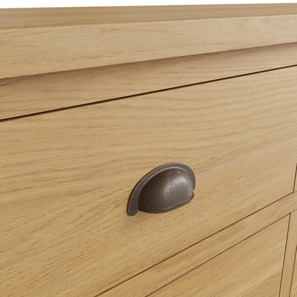 Clara Rustic Oak 6-Drawer Chest Of Drawers