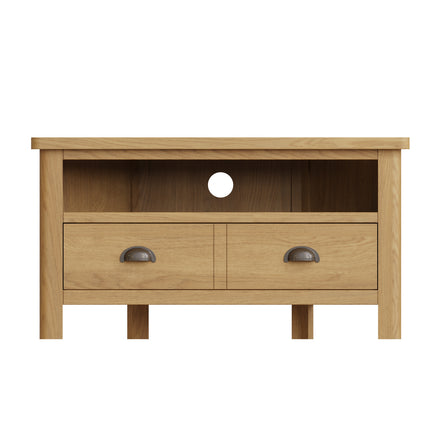 Clara Rustic Oak Corner TV Unit