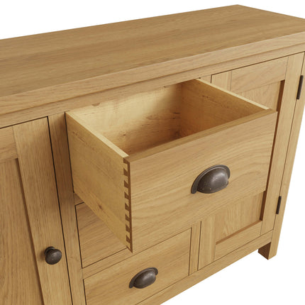 Clara Rustic Oak Large Sideboard