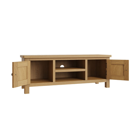 Clara Rustic Oak Large TV Unit