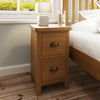 Clara Rustic Oak Small Bedside Cabinet