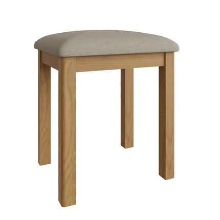 Clara Rustic Oak Stool