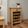 Clara Rustic Oak Wine Cabinet