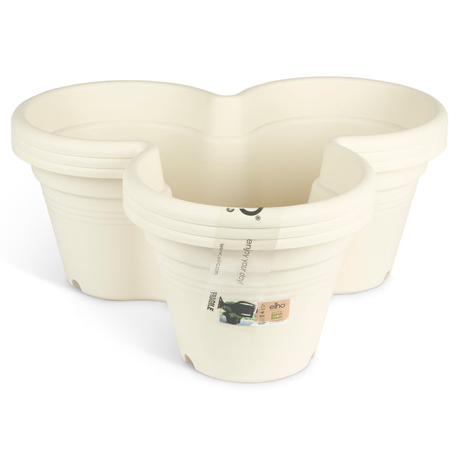 ELHO Trio Plant Flower Pot Cotton White - 46cm