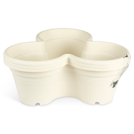 ELHO Trio Plant Flower Pot Cotton White - 46cm