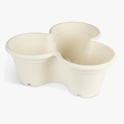 ELHO Trio Plant Flower Pot Cotton White - 46cm