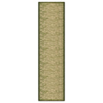 Blend Green Stair Runner and Hallway Runner, Non-Slip Gel Backed Kitchen Mat, Washable, Low 9mm Pile, Custom Lengths