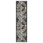 Stair Runner Non-Slip Kitchen Mat - Daisy Grey Stair Runner Rug Masters