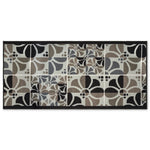 Stair Runner Non-Slip Kitchen Mat - Daisy Grey Stair Runner Rug Masters