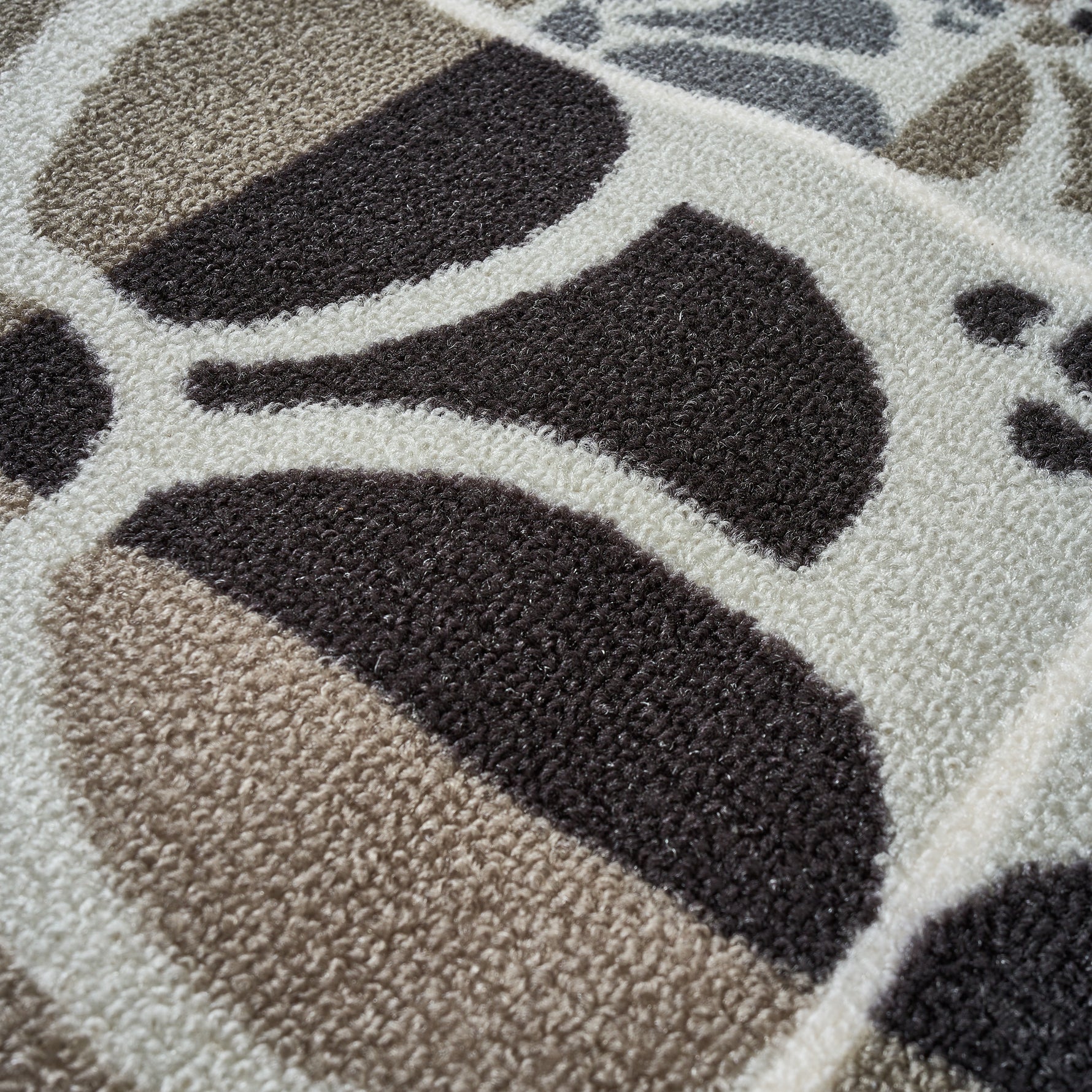 Stair Runner Non-Slip Kitchen Mat - Daisy Grey Stair Runner Rug Masters