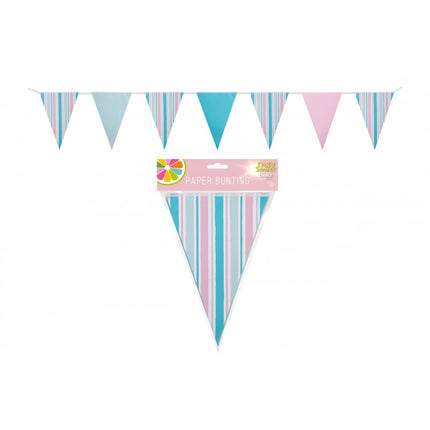 Party Paper Bunting Assorted - 3M