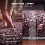 Enjoy Red Mottled Shaggy Rug, 4cm Thick Pile, Non-Shed Polypropylene, Hessian Backed, Underfloor Heating Safe