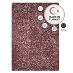 Enjoy Red Mottled Shaggy Rug, 4cm Thick Pile, Non-Shed Polypropylene, Hessian Backed, Underfloor Heating Safe