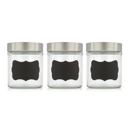 Twist-Off Top Glass Jars - Set of 3 - 350ml-3700938502276-Bargainia.com