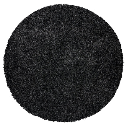 Charcoal Thick Shaggy Rug - California