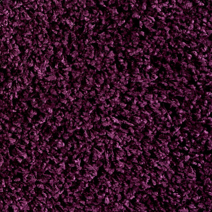 Aubergine Thick Shaggy Rug - California