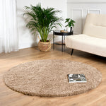 Beige Thick Shaggy Rug - California