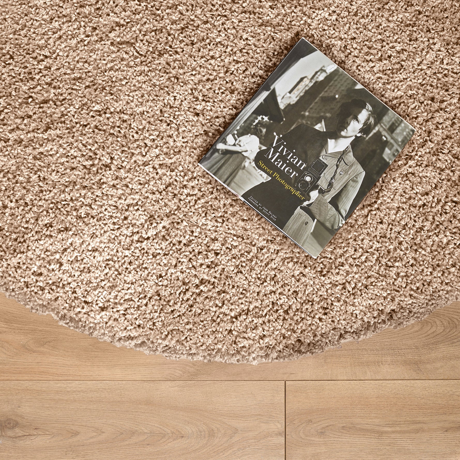 Beige Thick Shaggy Rug - California