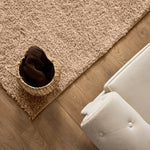 Beige Thick Shaggy Rug - California