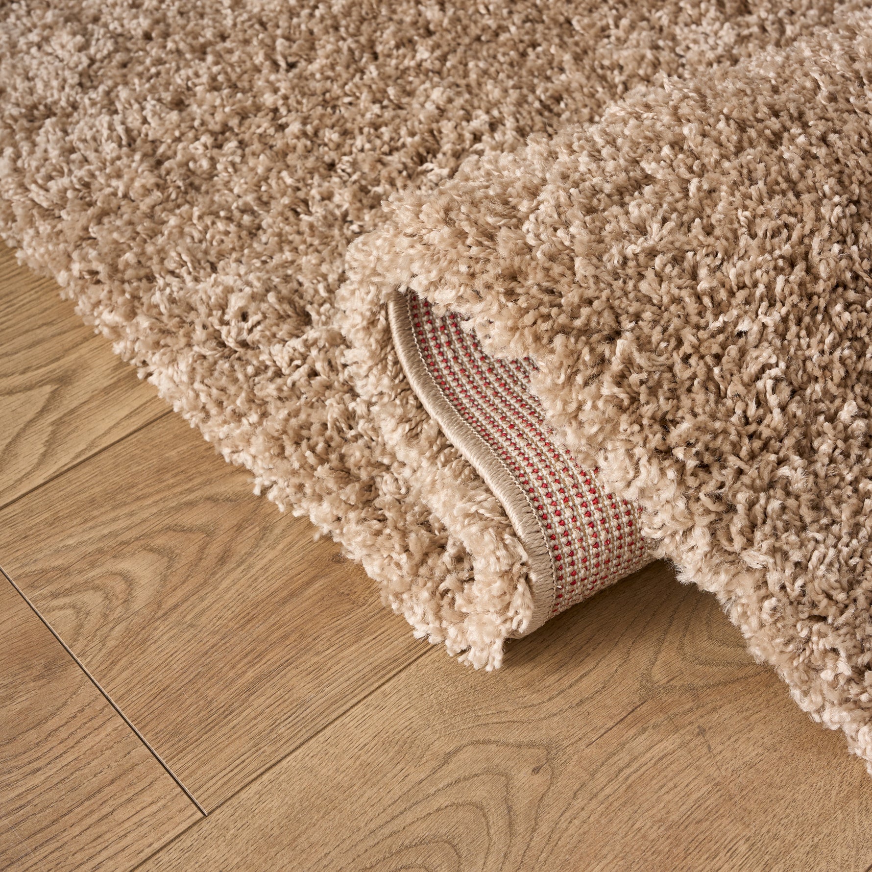 Beige Thick Shaggy Rug - California