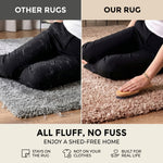 California Light Beige Shaggy Rug, Thick 5cm Deep Pile Solid Colour Rug, Non-Shedding, Rectangle, Runner and Round