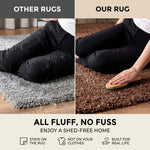 California Light Brown Shaggy Rug, Thick 5cm Deep Pile Rug for Living Room and Bedroom, Rectangle, Runner and Circles