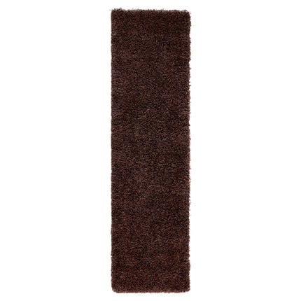 Chocolate Brown Thick Shaggy Rug - California