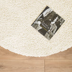 California Cream Shaggy Rug, 5cm Thick Pile, Soft Fluffy Non-Shedding Polypropylene Rug, Hessian Backed, Multiple Sizes