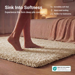 California Cream Shaggy Rug, 5cm Thick Pile, Soft Fluffy Non-Shedding Polypropylene Rug, Hessian Backed, Multiple Sizes