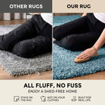 California Duck Egg Blue Shaggy Rug, 5cm Thick Pile, Soft Fluffy Polypropylene Rug, Hessian Backed, Multiple Sizes