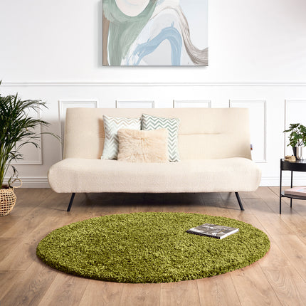 Green Thick Shaggy Rug - California